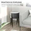 HOMCOM - Lot de 4 tabourets de salle à manger, chaises de Voir les images du produit 6