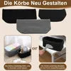 2stk Aufbewahrungskorb Bad Häkelkorb 29x15x18.5cm Schwarz Produktbild-Vorschau 6