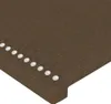 vidaXL Kopfteil mit Ohren Dunkelbraun 203x23x78/88 cm Stoff Produktbild-Vorschau 5