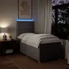 vidaXL Boxspringbett mit Matratze Taupe 90x190 cm Stoff Produktbild-Vorschau 4