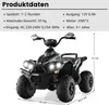 COSTWAY Quad elettrico per bambini 12V, quad elettrico con Anteprima dell’immagine prodotto 2