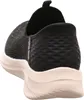 A close-up, rear view of a black sneaker with pink speckles and a white sole. Náhľad obrázku produktu