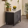 sweeek - Outdoor-Küche aus Stahl L80 cm - Schwarz Produktbild-Vorschau 6