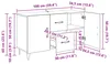 vidaXL Sideboard Artisan-Eiche 100 x 36 x 60 cm Produktbild-Vorschau 8