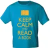 T-SHIRT uni mit Motivdruck - Keep calm and read a book- Produktbild-Vorschau 1