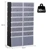 HOMCOM Schuhschrank DIY Regalsystem Steckregal mit Türen Produktbild-Vorschau 3