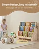 SucceBuy Półka na książki Montessori z 3 poziomami, półka Podgląd zdjęcia produktu 4