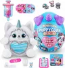 A collection of Rainbocorns Puppycorn Rescue toys, including a plush unicorn puppy, a large egg-shaped container, and various accessories. Anteprima dell’immagine prodotto