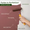 Wandfarbe Rot Braun Bordeaux Matt Innenfarbe – Deckkraft Produktbild-Vorschau 3
