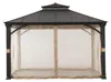 Gazebo con tetto in acciaio antracite Pasu 300 x 300 cm Anteprima dell’immagine prodotto 4