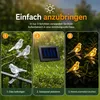 Solar LED Lichterkette mit Deko-Vögeln & Clips, Außen & Produktbild-Vorschau 3