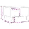 vidaXL Table basse en chêne Sonoma 55x55x36,5 cm Matériau Voir les images du produit 8