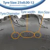opony ATV 25x10.00-12 i 25x8.00-12 4-warstwowe P3080 OBOR Podgląd zdjęcia produktu 7