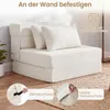 Divano letto COSTWAY, poltrona trasformabile 3 in 1 con 2 Anteprima dell’immagine prodotto 8
