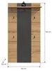 Flur Garderobenpaneel mit 80 cm Breite in Eiche & Grau, mit Produktbild-Vorschau 5