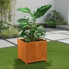 Melko Pot de fleurs Bac à fleurs Cache-pot en bois - 50 cm Voir les images du produit 6