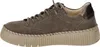 A side view of a brown women's sneaker with a thick, textured sole. Náhľad obrázku produktu