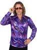 Hemd Disco 70er lila, Groesse:XXL Produktbild-Vorschau 1