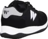Wellbe Sydney Herren-Sneaker, Black/White, Leder/Textil, Produktbild-Vorschau 3