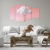 Bild auf Leinwand - Leinwandbild - 4 Teile - Wolke Beine Produktbild-Vorschau 6