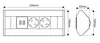 DesignLight CORNERBOX Aluminium SchuKo 2-fach mit USB Produktbild-Vorschau 2