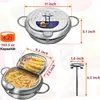 304 Edelstahl Fritteuse mit Thermometer & Abtropfgitter – Produktbild-Vorschau 7