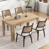 MODFU Esszimmerstühle Polsterstuhl(6er Set)mit holzbein, Produktbild-Vorschau 3