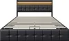 Letto imbottito CDGlobal 140x200cm con USB e rete a doghe, Anteprima dell’immagine prodotto 10