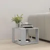 vidaXL Konferenčný stolík Concrete Grey 40x40x30 cm Drevo Náhľad obrázku produktu 3