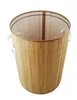 Wäschekorb Wäschetruhe Bambus beige  faltbar m. Bezug Produktbild-Vorschau 2