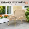 Gartenmöbel Set 4-teilig Polyrattan Lounge-Set mit Produktbild-Vorschau 5