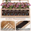 COSTWAY bloembak met klimrek, plantenbak voor klimplanten, Productafbeelding-voorbeeld 7