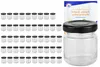 50er Set Mini Sturzgläser 53 ml To 43 schwarzer Deckel Produktbild-Vorschau 1