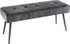 Design Sitzbank BOUTIQUE 100cm dunkelgrau Cord schwarze Produktbild-Vorschau 11