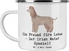 Mr. & Mrs. Panda Tasse Emaille Irish Water Spaniel Freund - Produktbild-Vorschau 1