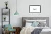 MuchoWow® MuchoWow® Gerahmtes Poster Hai - Aquarell - Grau Produktbild-Vorschau 4