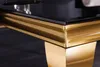Eleganter Couchtisch MODERN BAROCK 100cm schwarz Opalglas Produktbild-Vorschau 6