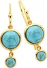 Zeeme Gemstones Ohrringe 925/- Sterling Silber 3,0cm gelb Produktbild-Vorschau 1