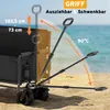 SAMAX Faltbarer Bollerwagen - 2in1 mit Bank - bis 200kg Produktbild-Vorschau 4