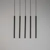 Lampa wisząca dekoracyjna czarna nowoczesna 5 punktowa Podgląd zdjęcia produktu 2