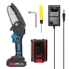 Mini Kettensäge, 4 Zoll 21V Elektro-Kettensäge mit 2x Produktbild-Vorschau 1