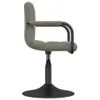 A side view of a gray velvet armchair with black metal legs and armrests, set against a white background. Anteprima dell’immagine prodotto