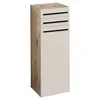 Unterschrank - B 34 cm - 1 Tür - 2 Schubladen - Sandfarben Produktbild-Vorschau 1