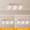 ZMH Plafondlamp met 3 lampen, zwart - Vintage plafondspot, Productafbeelding-voorbeeld 3