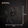 Ruhhy 26028 Dekorativní plastové pavouky HALLOWEEN - černé, Náhled obrázku produktu 4