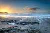 Wallario selbstklebendes Poster - Einsamer Strand in Produktbild-Vorschau 1