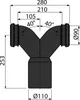 alcadrain M909 Doppelbogen 90° mit Dichtung Anteprima dell’immagine prodotto 2