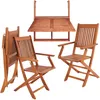 CASARIA® Balkonmöbel Set 2 Personen Holz FSC®-zertifiziert Produktbild-Vorschau 8