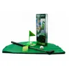 A toilet golf set is displayed on a green mat, with a box in the background. Produktbild-Vorschau