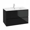 Stamar | Badezimmerschrank, mit Waschtisch, 80 cm, Schwarz, Produktbild-Vorschau 1
